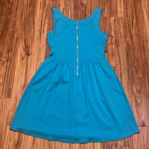 Lilly Pulitzer women’s dress large 12 14 mini Agatha Turquoise blue stretch NWOT - Picture 5 of 11